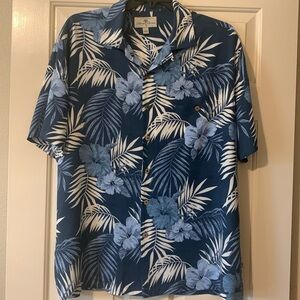 Island Shores Tropical Men’s Shirt XL💙🩵🏝️